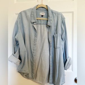 Universal thread button down